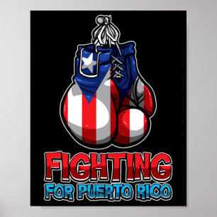 Kampf für Puerto Rico - Puerto-Rico-Flagge - Box Poster