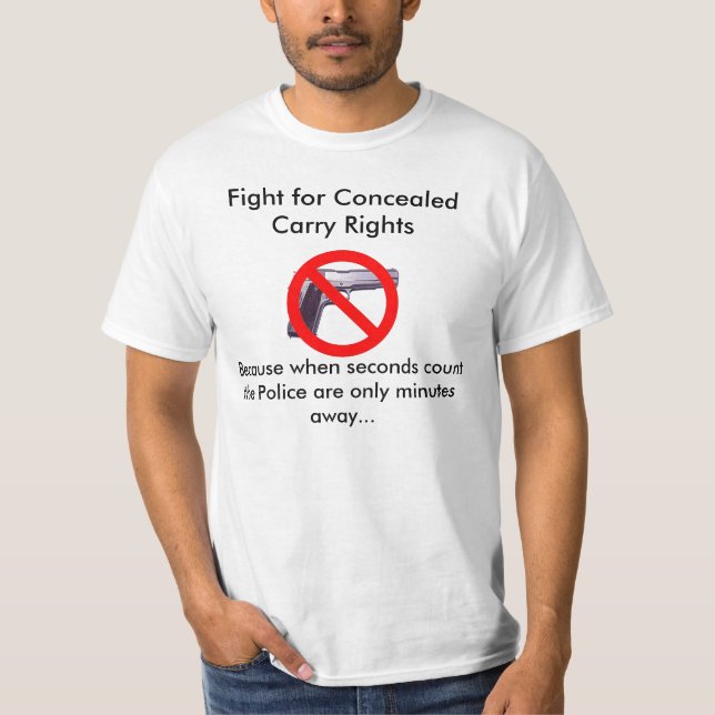 Kampf für verborgen tragen Rechte T-Shirt (Vorderseite)