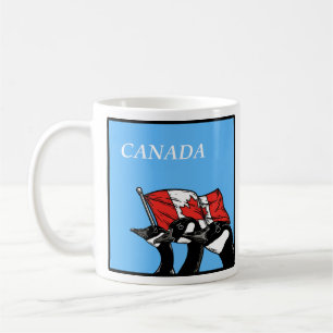 Kampf gegen angry kanadische Gänse Patriotisches K Kaffeetasse