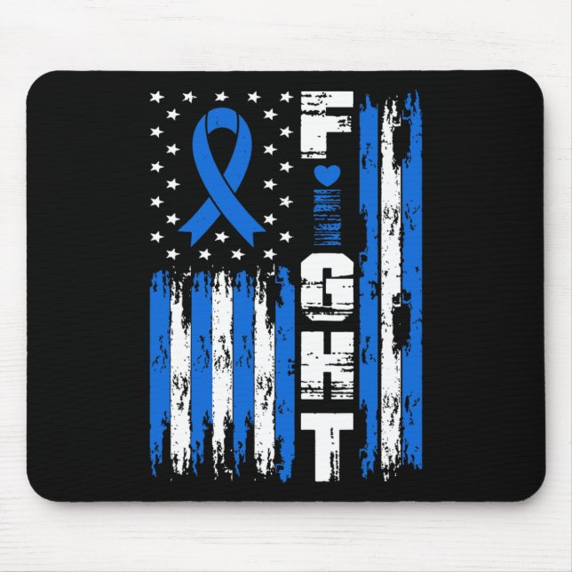 Kampf gegen Ataxie-Bewusstsein Patriotic USA Ameri Mousepad (Vorne)