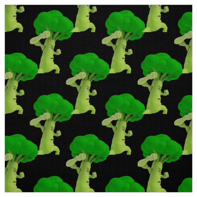 Kampf gegen Broccoli Boxing Stoff (Muster)