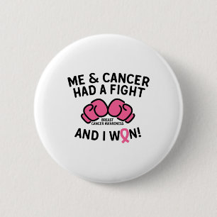 Kampf gegen Brustkrebs I Won Breast Cancer Survivo Button