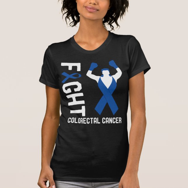 Kampf gegen Colon Cancer Awareness Survivor T-Shirt (Vorderseite)