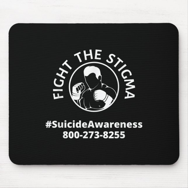 Kampf gegen das Stigma Suizid Bewusstsein _ Psychi Mousepad (Vorne)