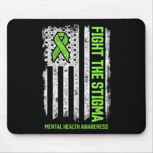 Kampf gegen das Stigma US-amerikanische Fahne für  Mousepad