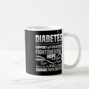 Kampf gegen Diabetes Sensibilisierung Unterstützun Kaffeetasse