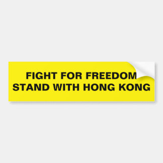 KAMPF GEGEN DIE FREIHEIT MIT HONGKONG AUTOAUFKLEBER