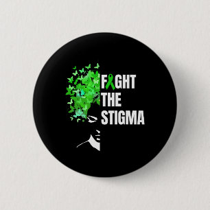 Kampf gegen die psychische Gesundheit Stigma Monat Button