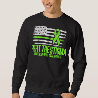 Kampf gegen die Stigma-amerikanische Fahne Mental  Sweatshirt