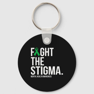 Kampf gegen die Stigma Green Ribbon Mental Health  Schlüsselanhänger