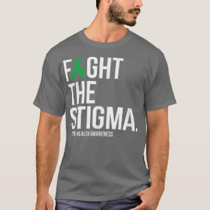Kampf gegen die Stigma Green Ribbon Mental Health T-Shirt