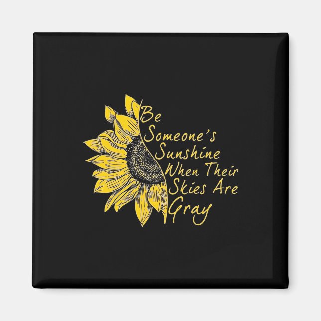 Kampf gegen die Stigma Mental Health Awareness Sun Magnet (Vorne)