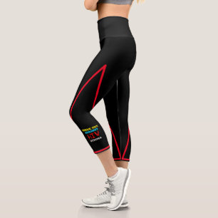 Kampf gegen HIV-Stigma - Aids-Bewusstsein Capri Leggings