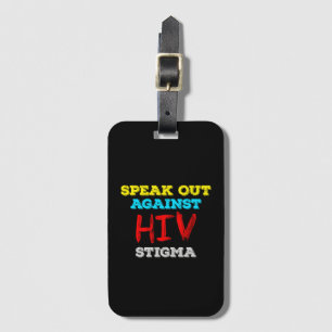Kampf gegen HIV-Stigma - Aids-Bewusstsein Gepäckanhänger