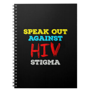 Kampf gegen HIV-Stigma - Aids-Bewusstsein Notizblock