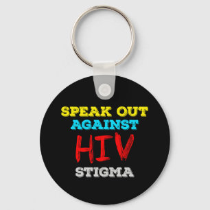 Kampf gegen HIV-Stigma - Aids-Bewusstsein Schlüsselanhänger