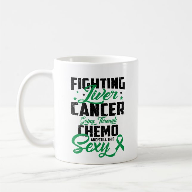 Kampf gegen Krebs-Bewusstseinsgeschenk Kaffeetasse (Links)