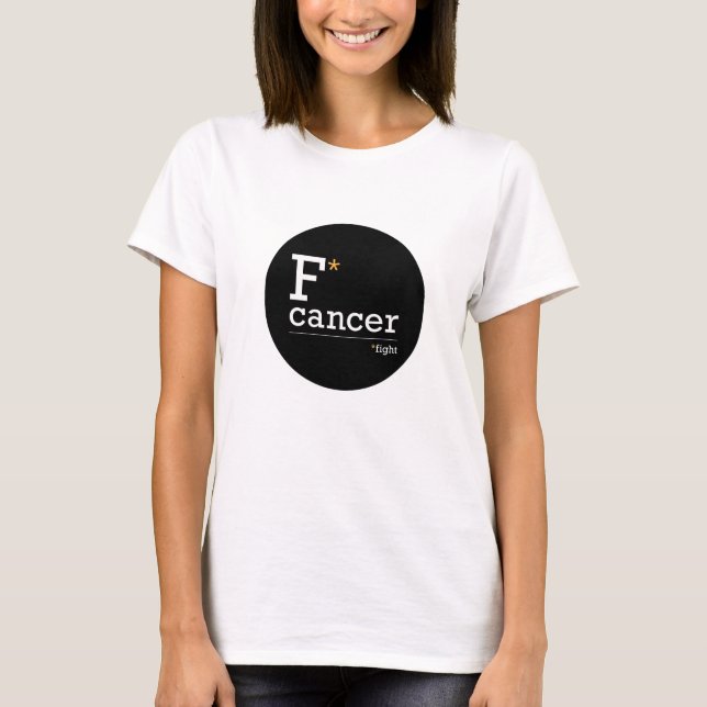 Kampf gegen Krebs einfache Tshirt (Vorderseite)