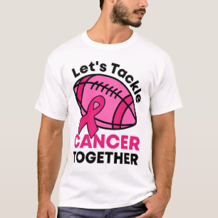 Kampf gegen Krebs gemeinsam Fußball Brustkrebs-Sch T-Shirt
