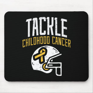 Kampf gegen Krebs im Kindesalter Helmet Ribbon Awa Mousepad