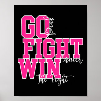 Kampf gegen Krebs rosa Brustkrebs Poster