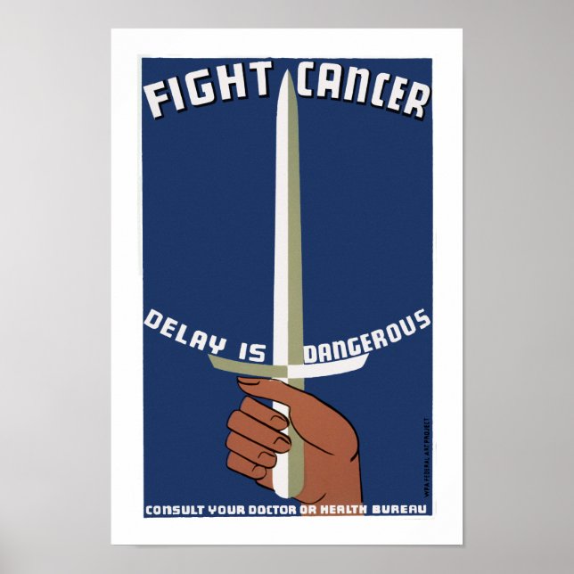 Kampf gegen Krebs ~ Verzögerung ist gefährlich Poster (Vorne)