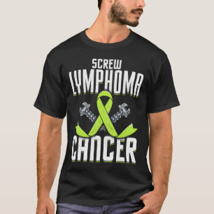 Kampf gegen Lymphom-Krebs Lime Awareness Ribbon T-Shirt