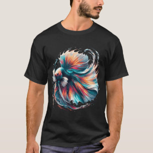 Kampf gegen meine Dämonen Kampffisch Spiegel Meme T-Shirt