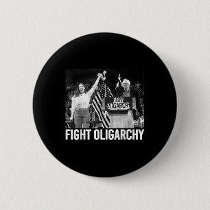 Kampf gegen Oligarchie Protest und Widerstand gege Button
