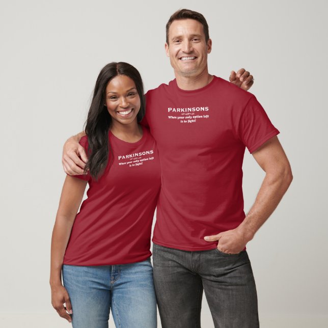 Kampf gegen Parkinson in Weiß T-Shirt (Unisex)