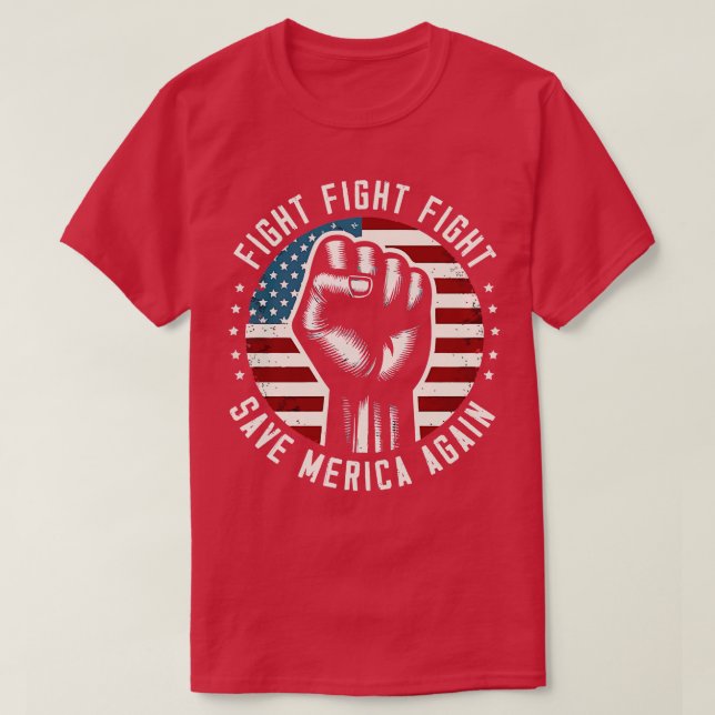 Kampf gegen Rettend Merica wieder kämpfen T-Shirt (Design vorne)