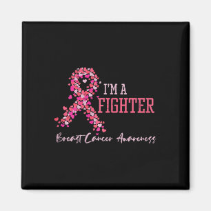 Kampf gegen rosa Ribbon Herz Brustkrebs Bewusstsei Magnet