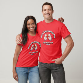 Kampf gegen TB Welttuberkulosetag. T-Shirt