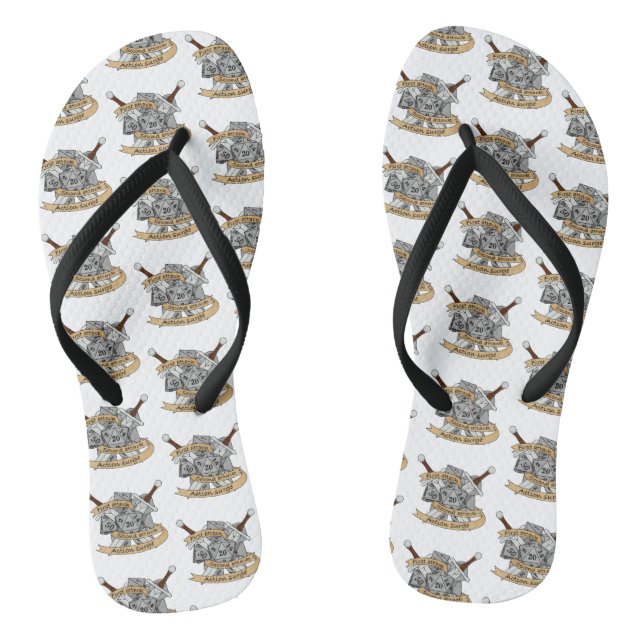 Kampf gegen Würfel Flip Flops (Fußbett)