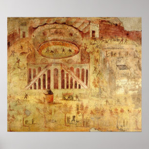 Kampf im Amphitheater Poster