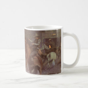 Kampf im Roundup Saloon von Bill Gollings Kaffeetasse