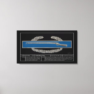 Kampf-Infanterie-Abzeichen technisch Leinwanddruck