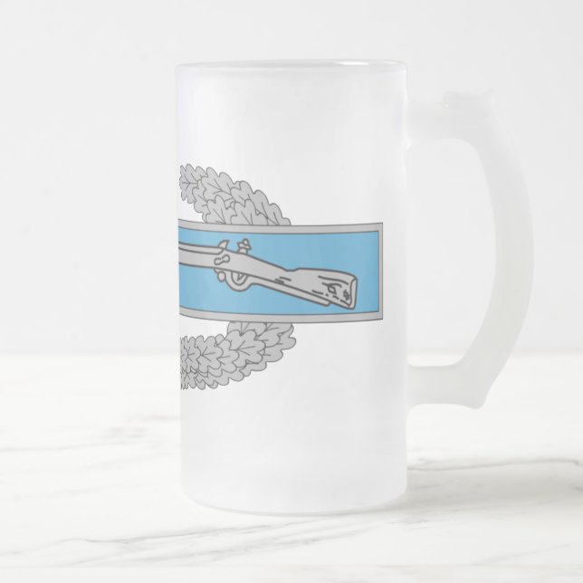 Kampf Infantryman Abzeichen CIB Army Veteran Mattglas Bierglas (Rechts)