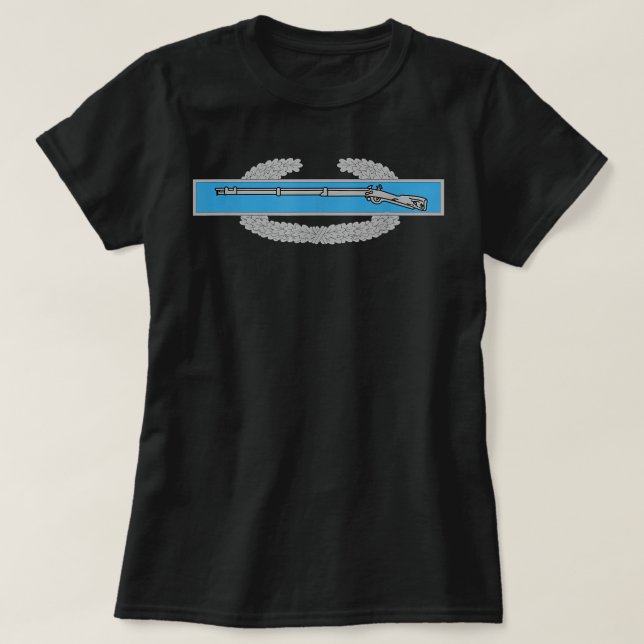 Kampf Infantryman Abzeichen CIB Army Veteran Solda T-Shirt (Design vorne)