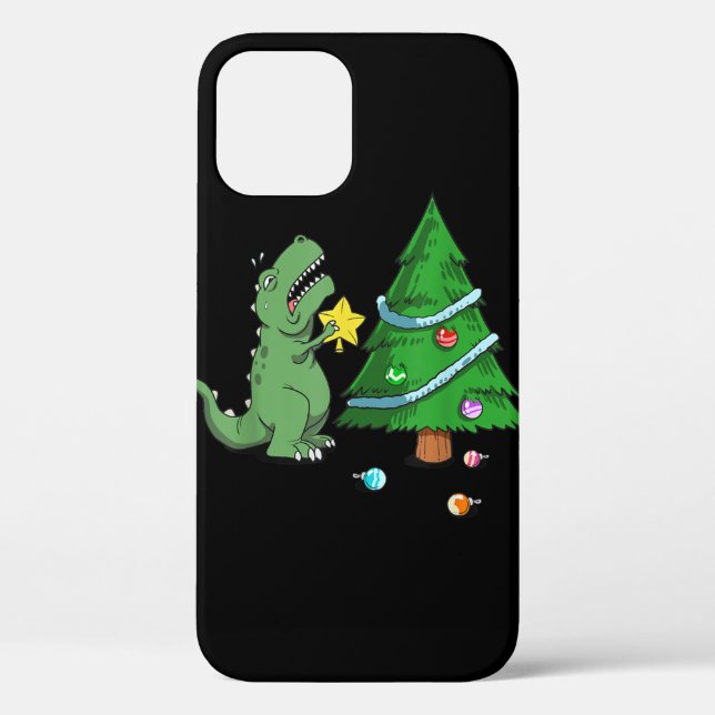 Kampf ist echter Dinosaur Weihnachtsbaum Star T-Sh Case-Mate iPhone Hülle (Rückseite)