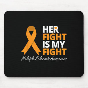 Kampf ist mein Kampf Frau Bewusstsein Orange Ribbo Mousepad