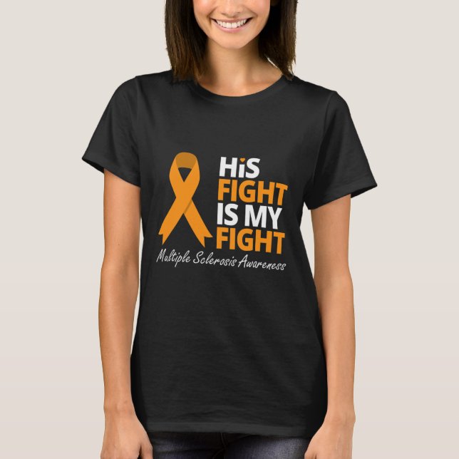 Kampf ist mein Kampf Frau Bewusstsein Orange Ribbo T-Shirt (Vorderseite)