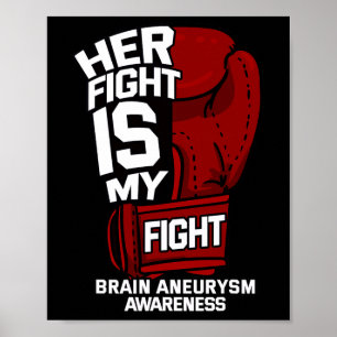 Kampf ist mein Kampf gegen das Aneurysma-Bewusstse Poster