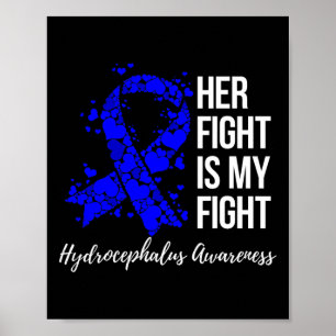 Kampf ist mein Kampf gegen den Hydrocephalus Bewus Poster