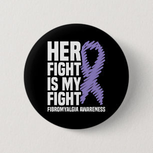 Kampf ist mein Kampf gegen Fibromyalgie Bewusstsei Button