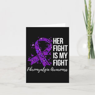 Kampf ist mein Kampf gegen Fibromyalgie Bewusstsei Karte