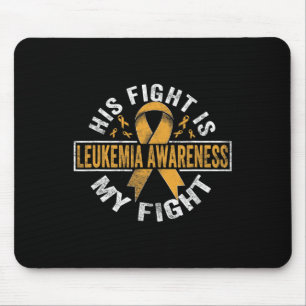 Kampf ist mein Kampf gegen Leukämie Bewusstsein 4 Mousepad