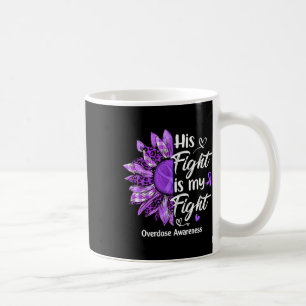 Kampf ist mein Kampf gegen Lila Sonnenblumen Überd Kaffeetasse