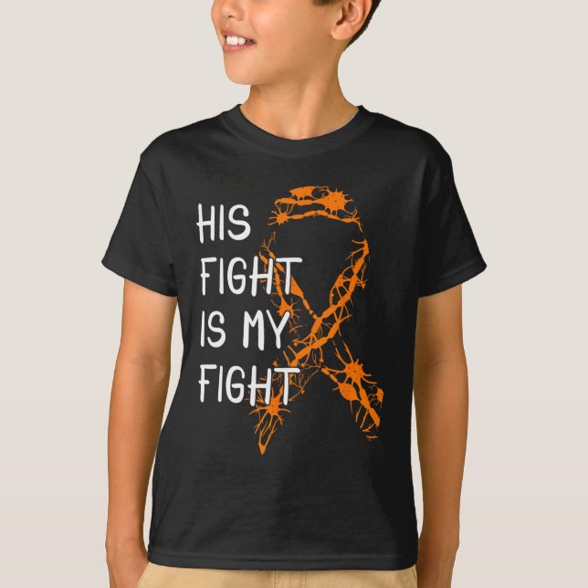 Kampf ist mein Kampf gegen Multiple Sklerose Bewus T-Shirt (Vorderseite)