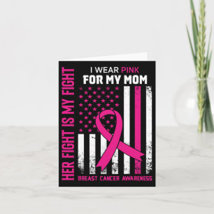 Kampf ist mein Kampf Ich trage rosa Mama Brustkreb Karte